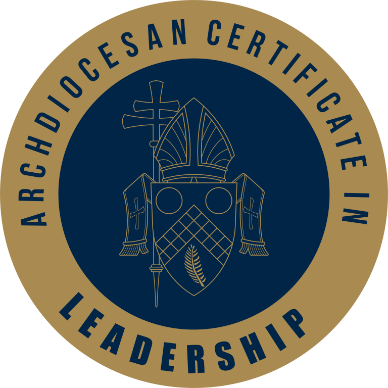 Catholic Leadership Intensive certificate badge